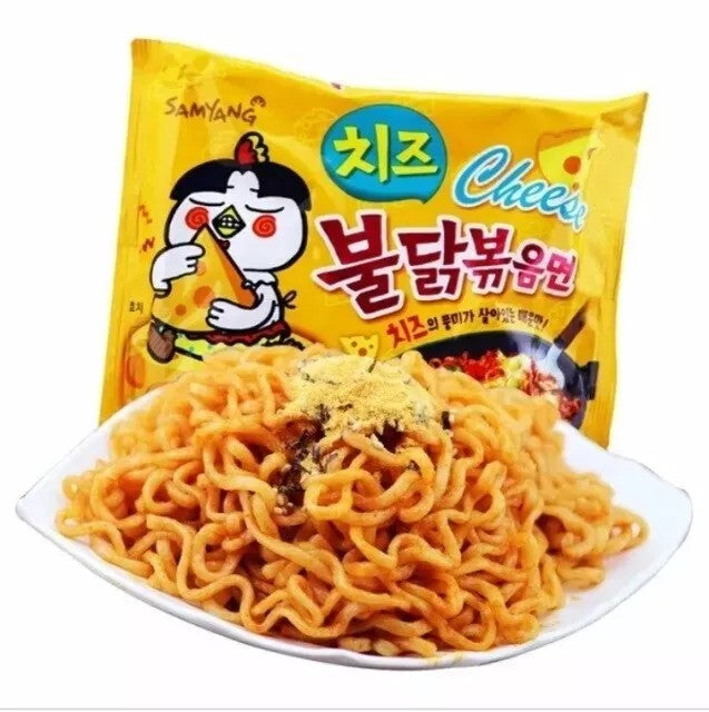 A Pack of 5 Samyang Cheese Buldak Ramen Hot Chicken Flavour Noodles (140g x 5)